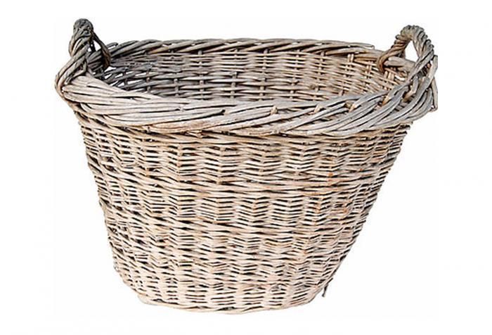 Antique Hungarian Farmhouse Basket