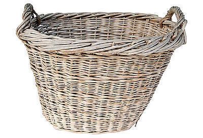 Antique Hungarian Farmhouse Basket photo Home Decor