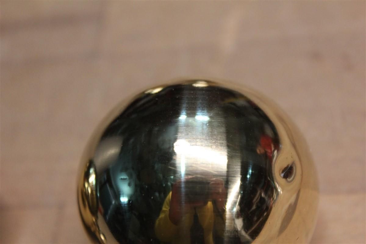 Midcentury Italian Design Ball Handles In Gold Brass, 1950 photo 584.0