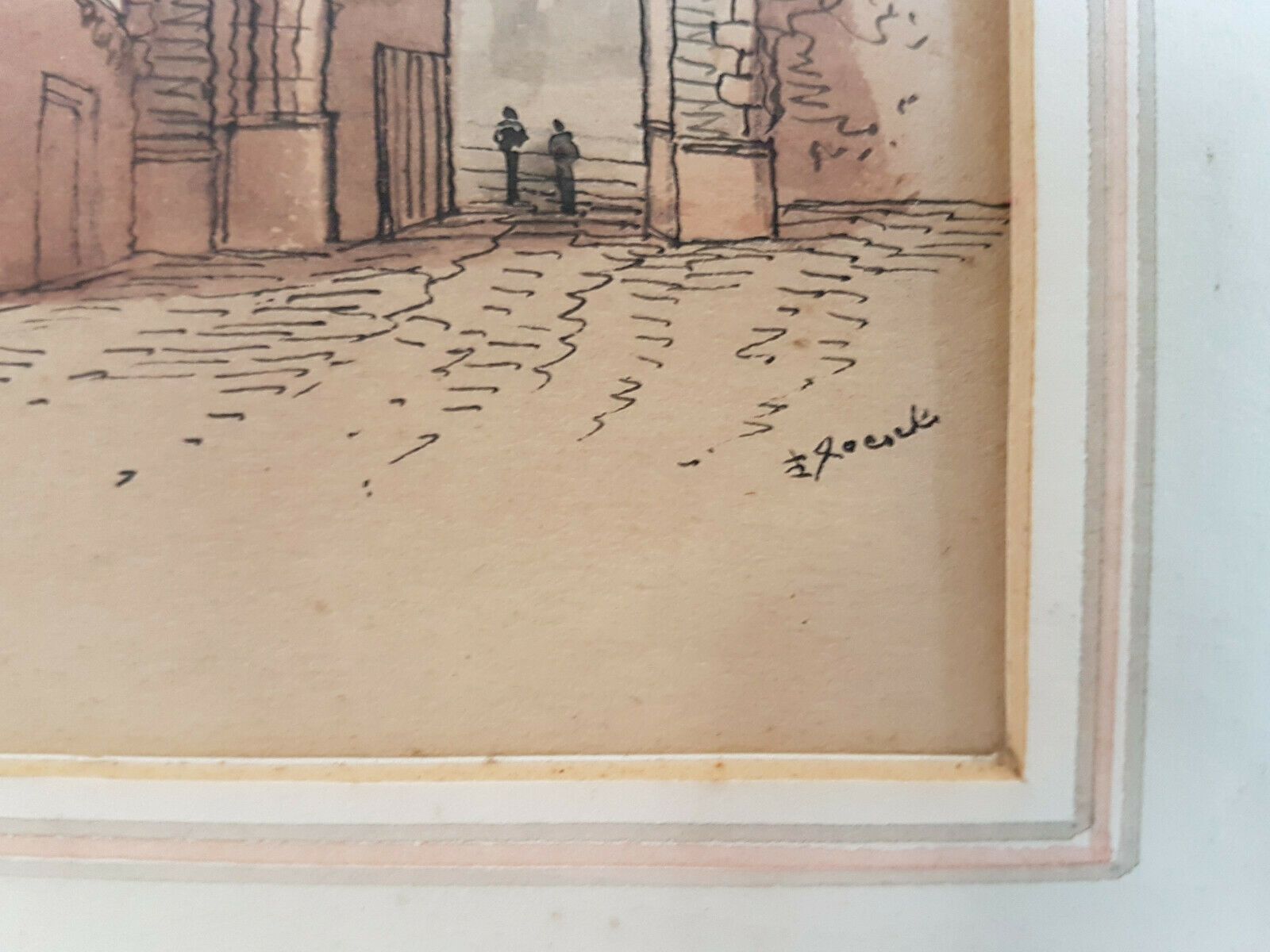 Pen And Ink Drawing By Edward Charles Pococke. Gates Of Norwich photo vinterior