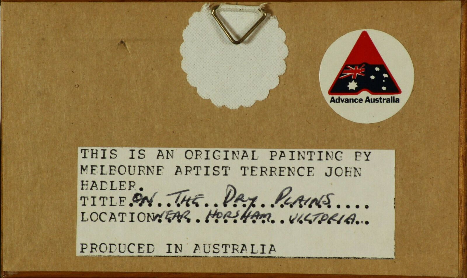 Pair Of Small Oil On Board Paintings By Terrence J Hadler. Australian Landscapes photo Art