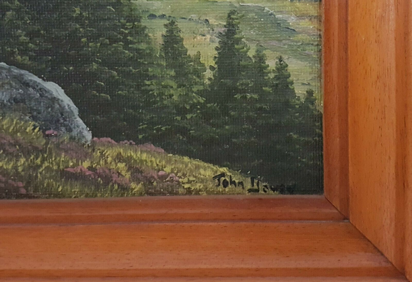 Oil On Board By John Davey. "Loch Maree, Ross Shire" photo for sale