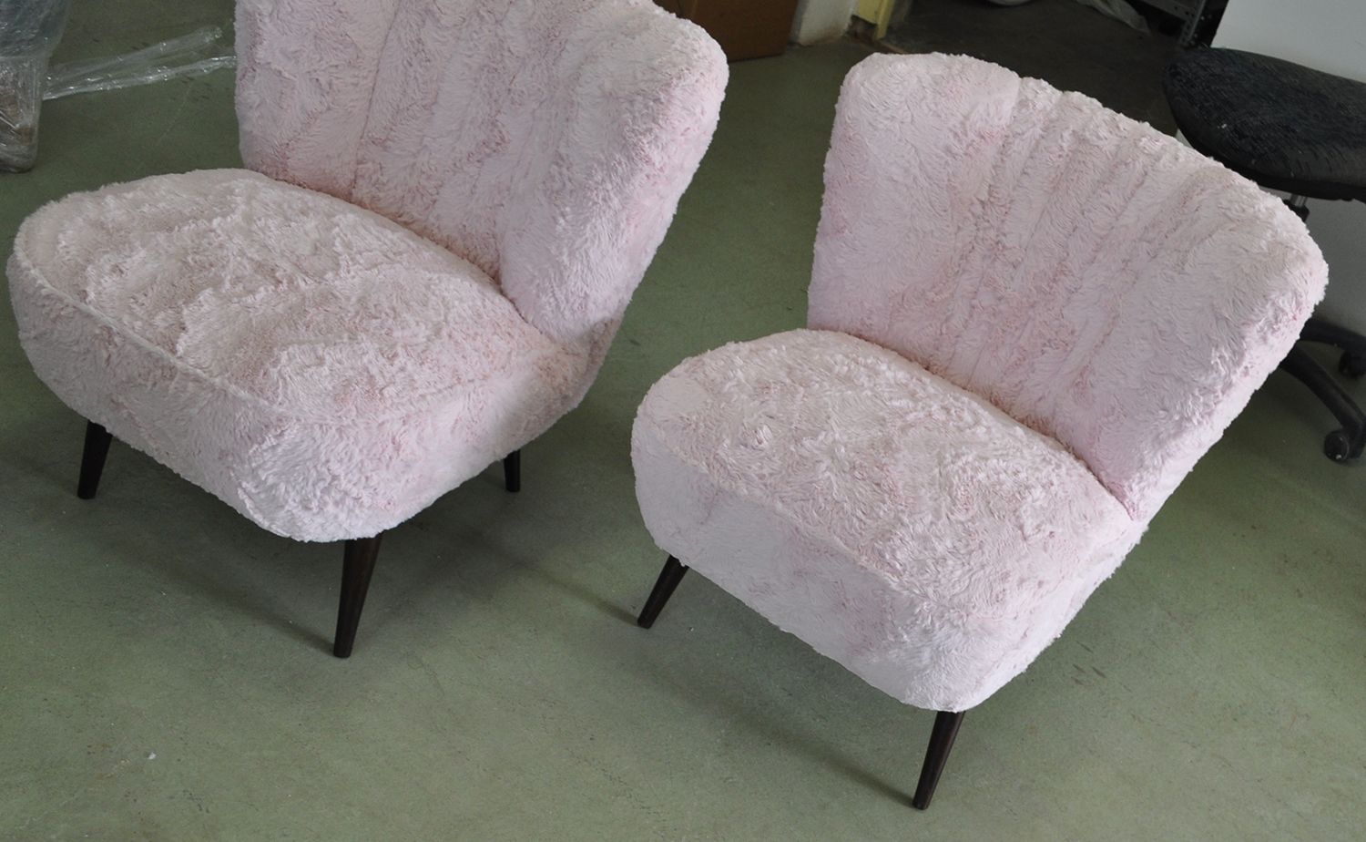 photo furniture 1950s Cocktail Chairs, Pair