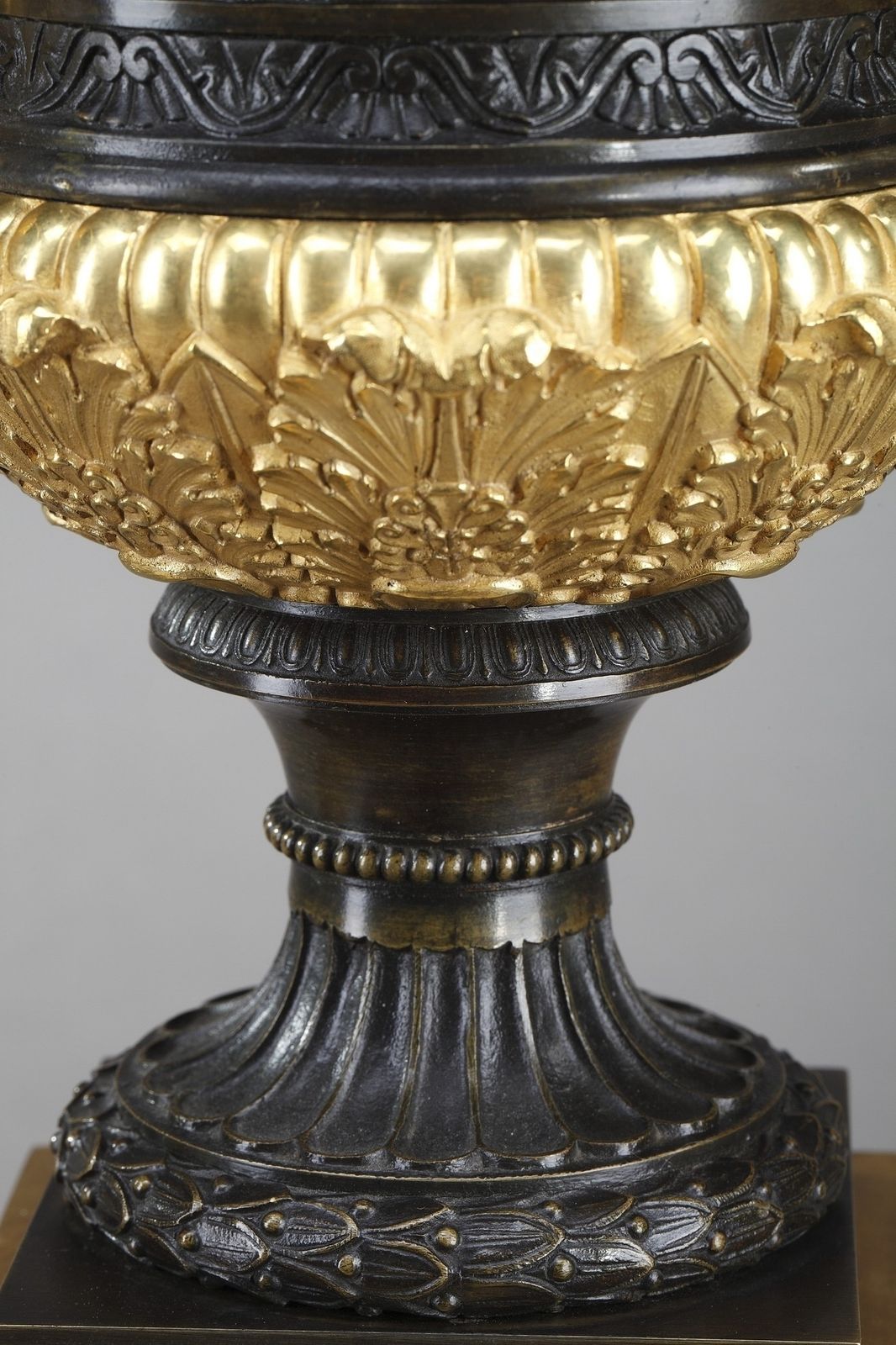 Pair Of Large Restauration Medici Vases photo vintage