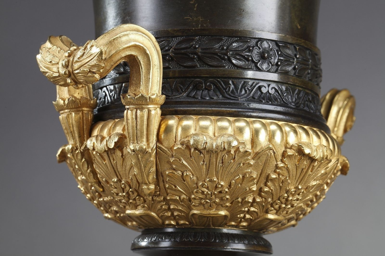 photo for sale Pair Of Large Restauration Medici Vases