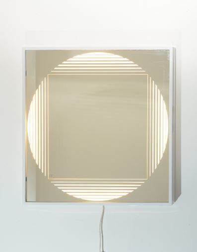 Fontana Arte "Brama" Illuminated Mirror By Gianni Celada 1970s photo furniture
