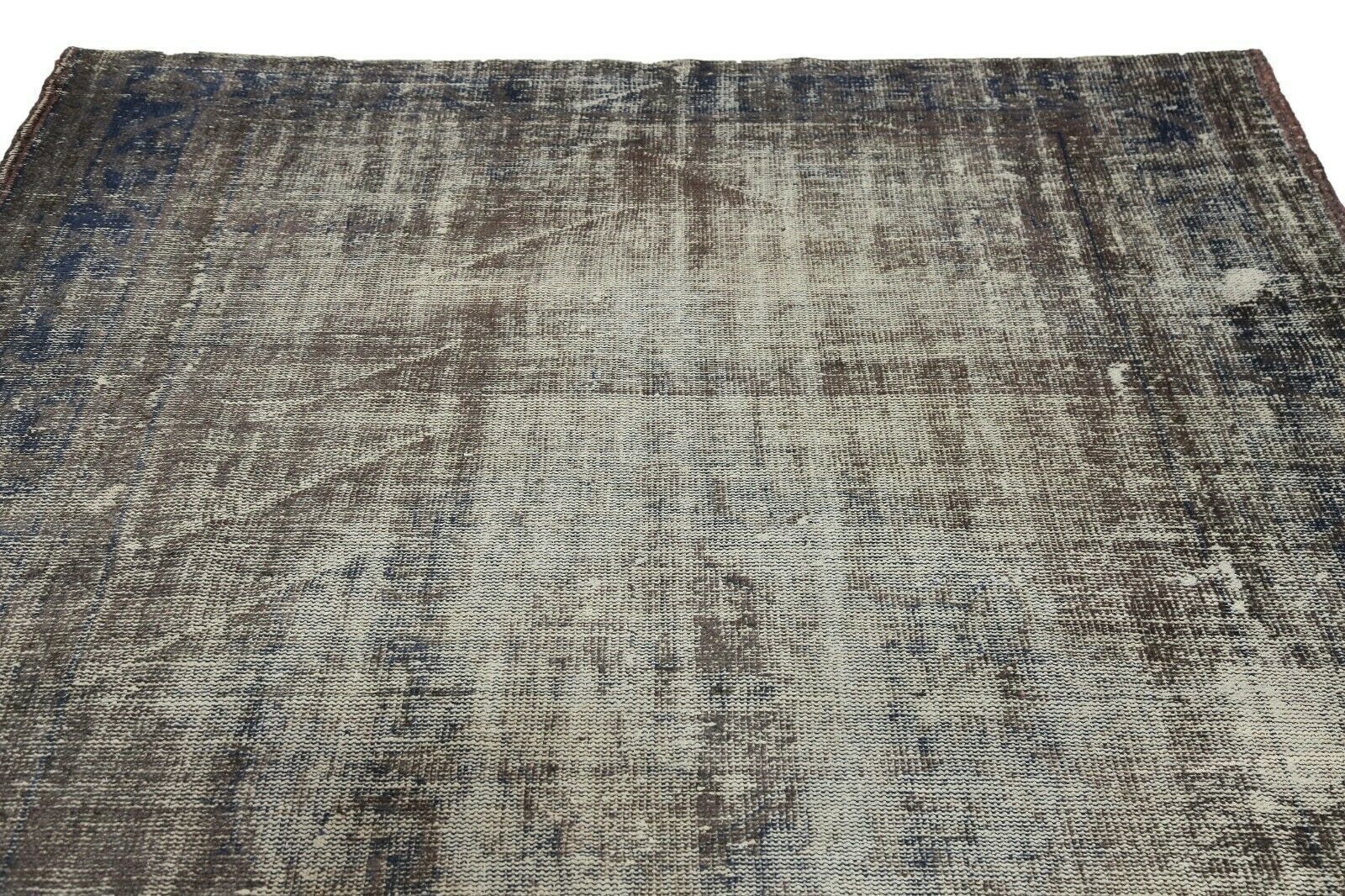 199x303 Cm Antique Turkish Distressed Oushak Rug Gray Hand Knotted Faded Modern 6'5x9'9 Ft photo Textiles