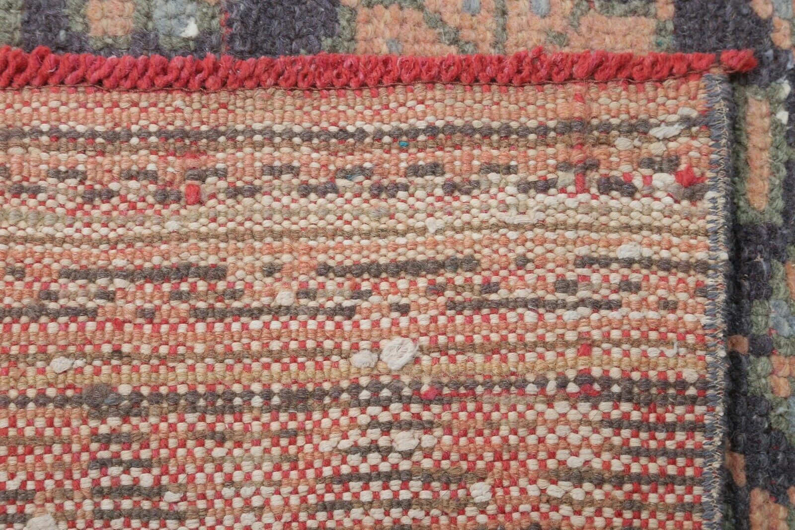 118x328 Cm Orange Vintage Hallway Runner Rug Turkey Oushak Wool Handwoven Floral Rug 3'9x10'8 Ft photo vintage