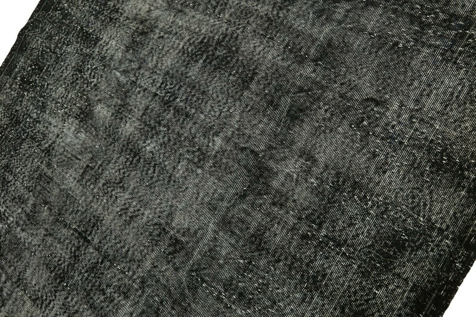 199x316 Cm Vintage Turkish Area Rug Oushak Distressed Black Handmade Modern Decor 6'6x10'4 Ft photo buy