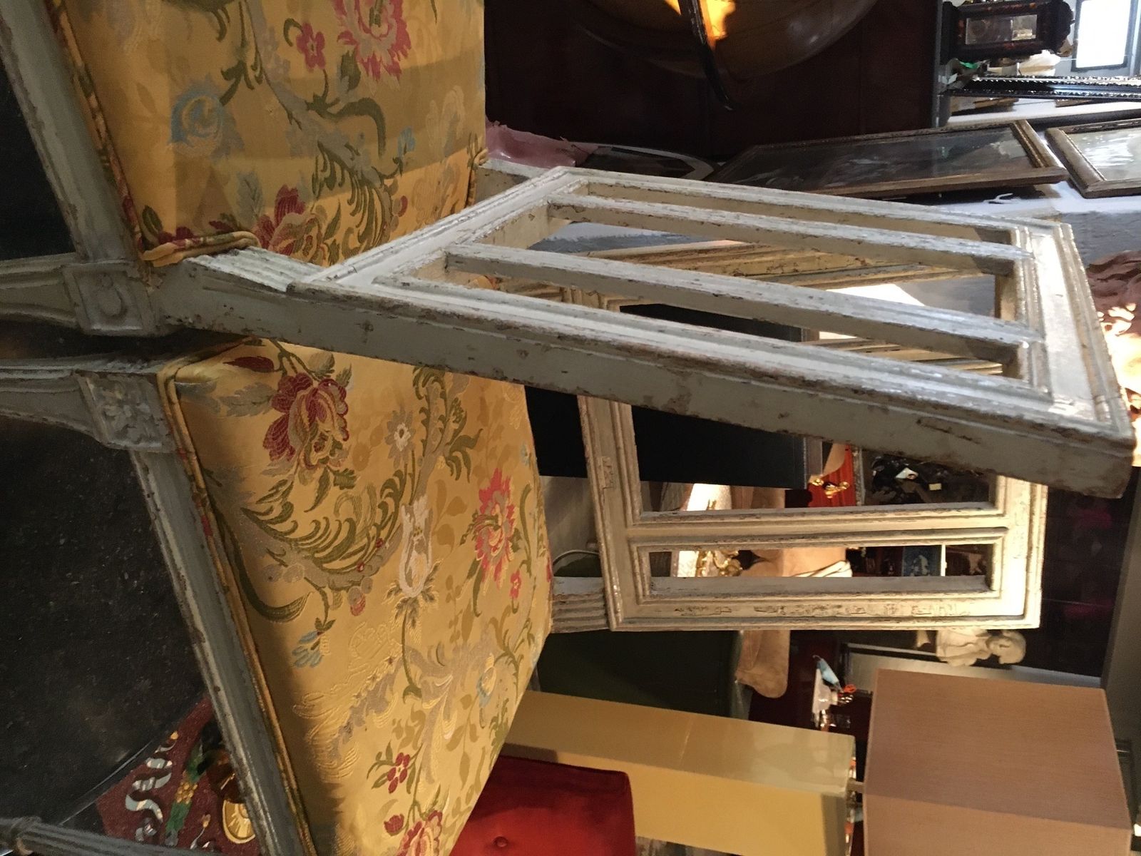 A Pair Of Louis XVI Period Chairs In Their Original Decoration.. photo furniture