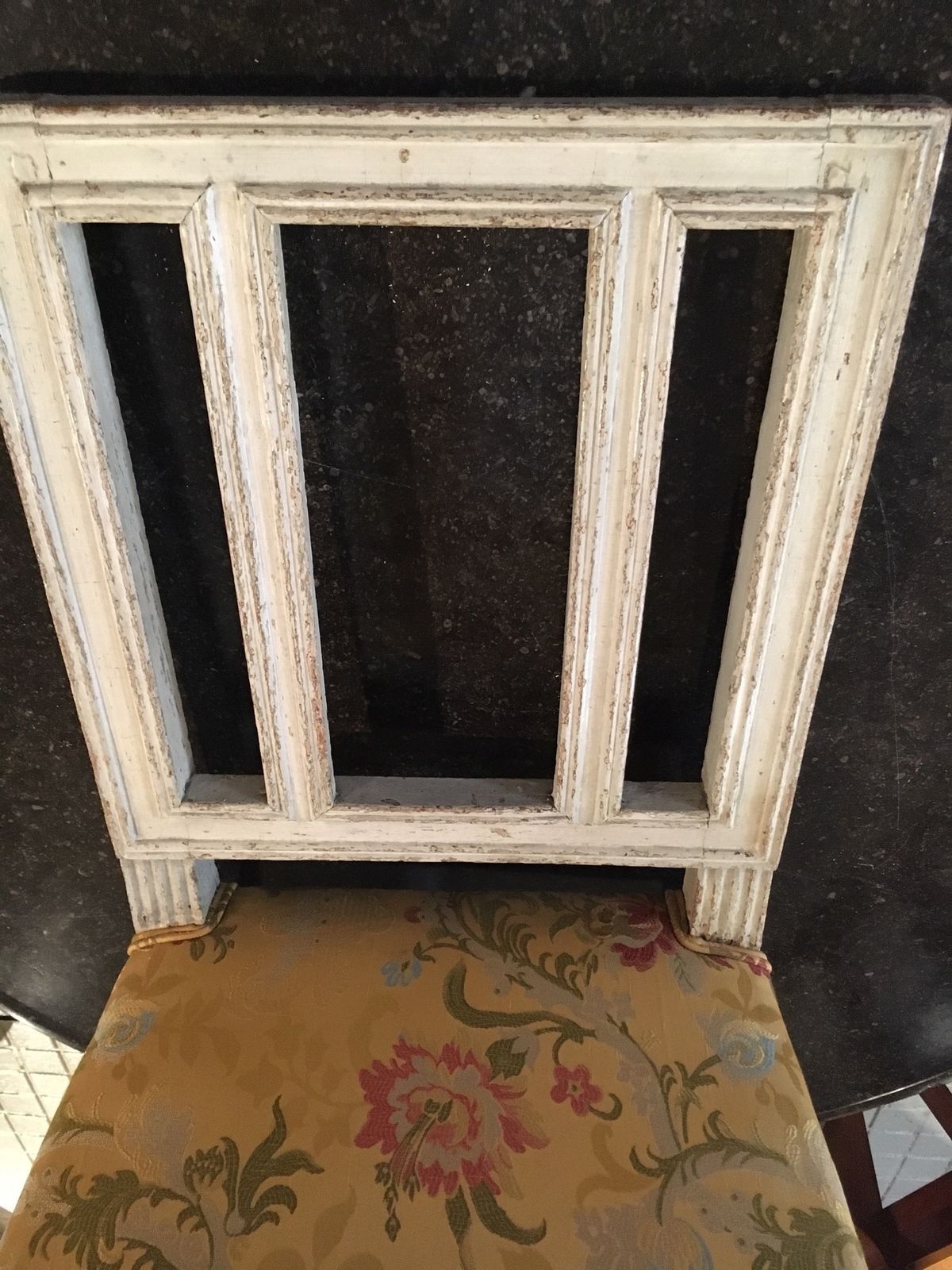 A Pair Of Louis XVI Period Chairs In Their Original Decoration.. photo for sale