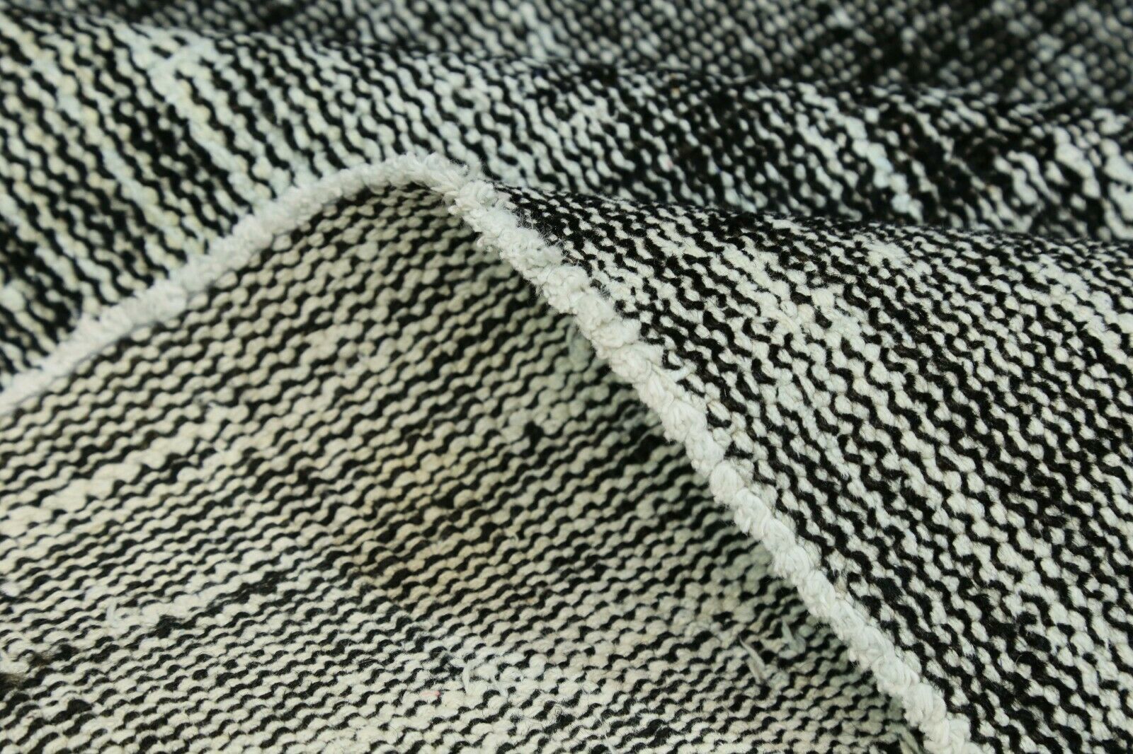 photo for sale 222x275 Cm Black Turkish Area Distressed Vintage Living Room Oushak Handmade Wool Rug 7'2x9 Ft