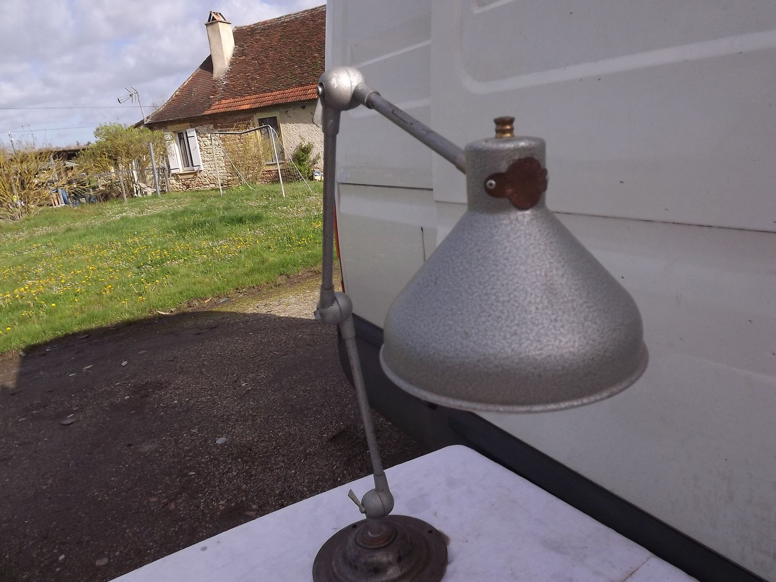 Industrial Style Lamp From The 60s photo buy
