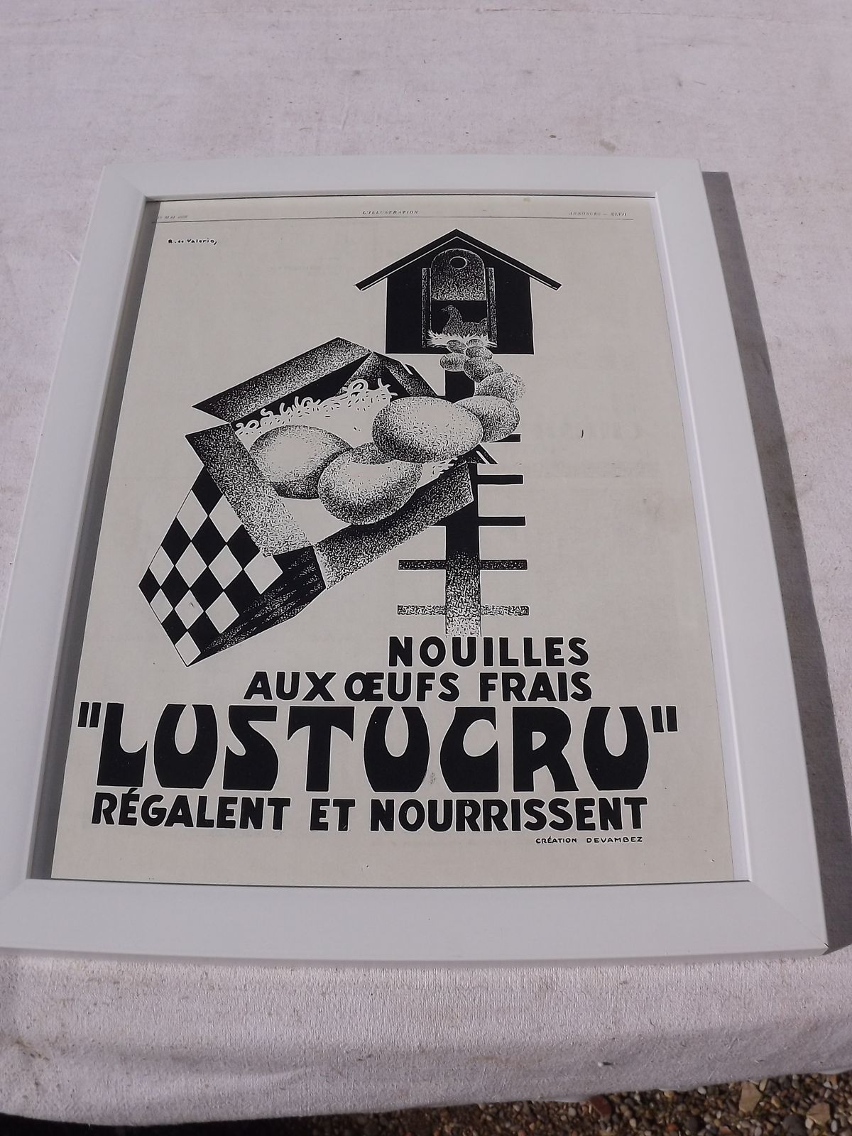 Poster Pub Lustucru 1928 Of Aprés R.De Valèrio photo vintage