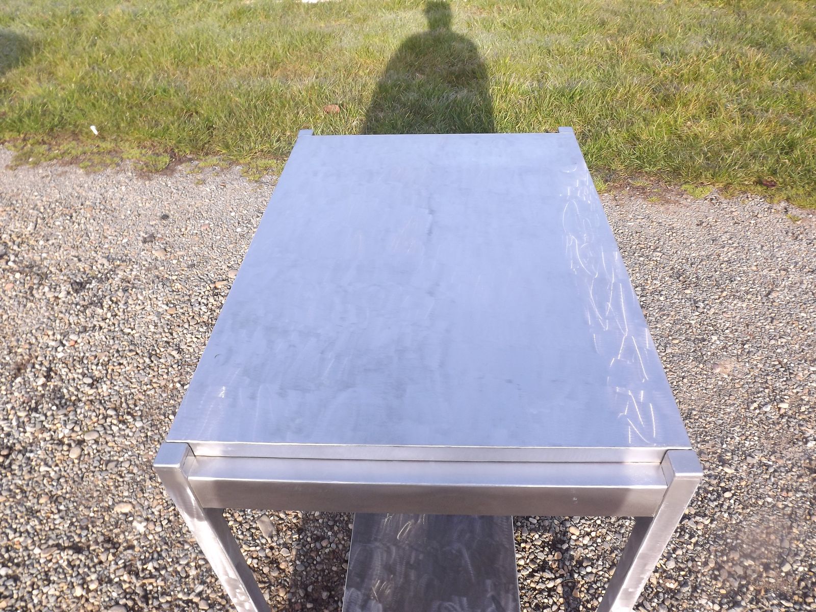 Industrial Iron Side Table photo for sale