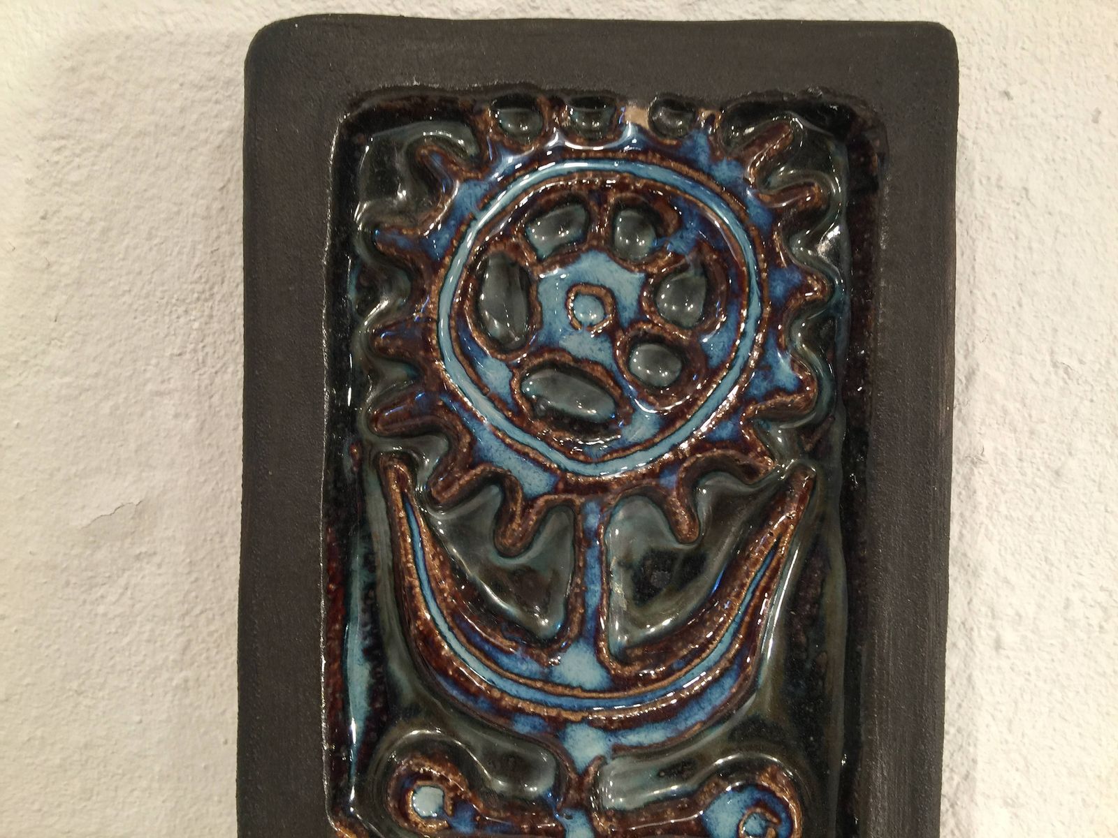 Gerd Hiort Petersen For Danish Pottery Facotory Soholm, Modernist Relief / Wall Hanging / Wall Plaque photo vinterior