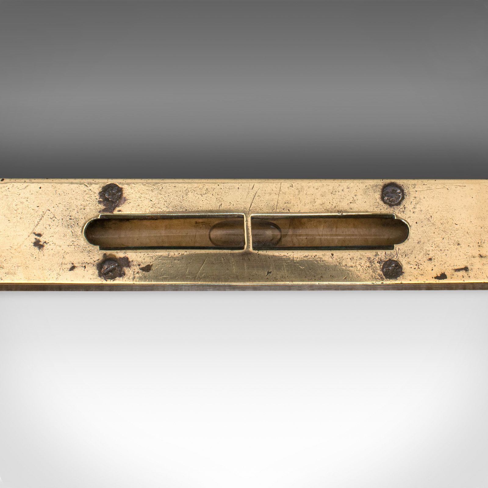 Antique Master Craftsman's Spirit Level, English, Brass, Desk, Victorian, 1850 photo 295.0