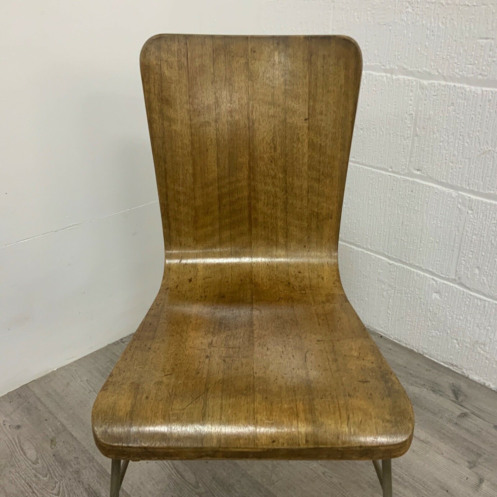 photo furniture A Mid Century Morris Of Glasgow Toby Metal Frame & Plywood Chair & Footstool