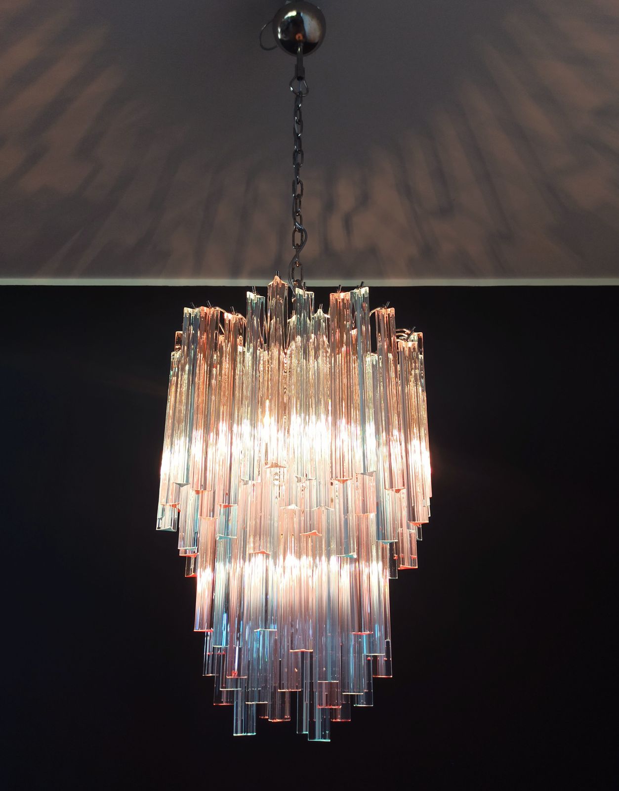 Murano Chandelier Triedri – 92 Prism   Multicolored Glasses photo 1600.0