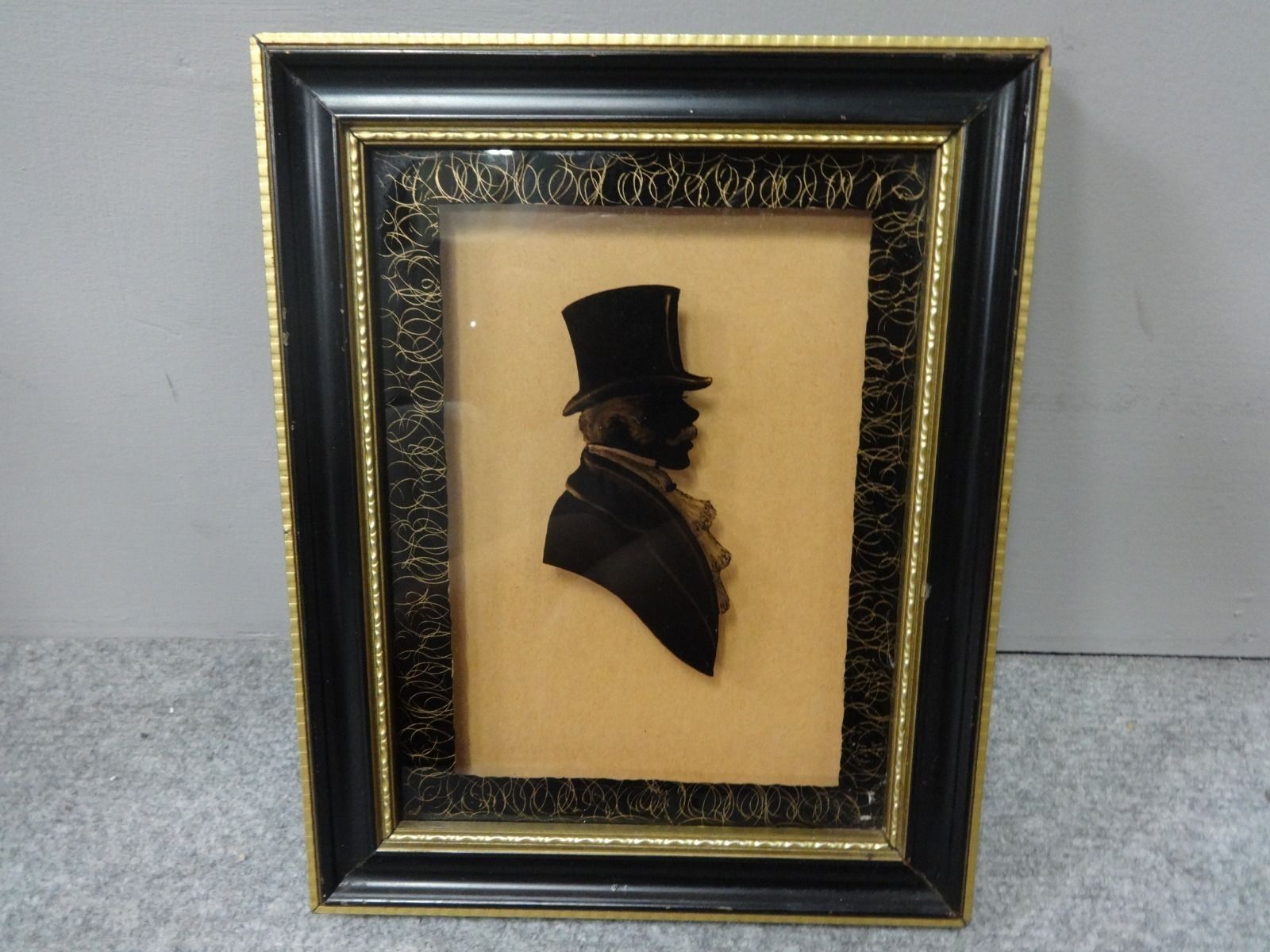 Regency Silhouette Of A Bearded Gentleman