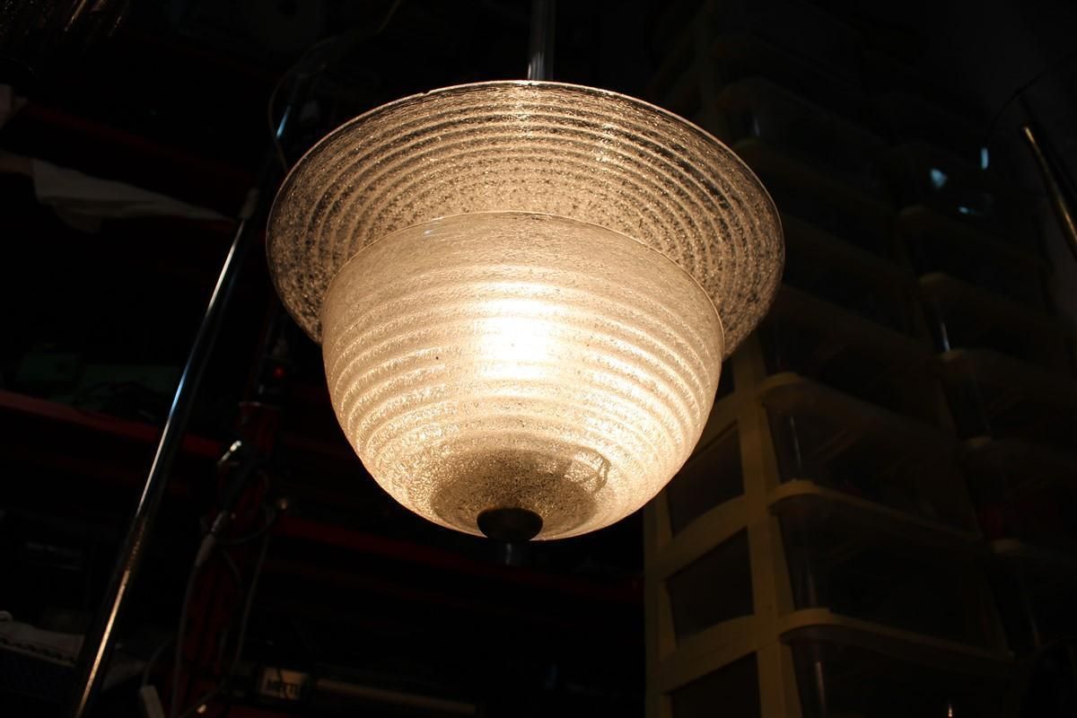 Round Barovier Lantern Ruggiadoso Midcentury Italian Design Mushroom Pulegoso photo vintage