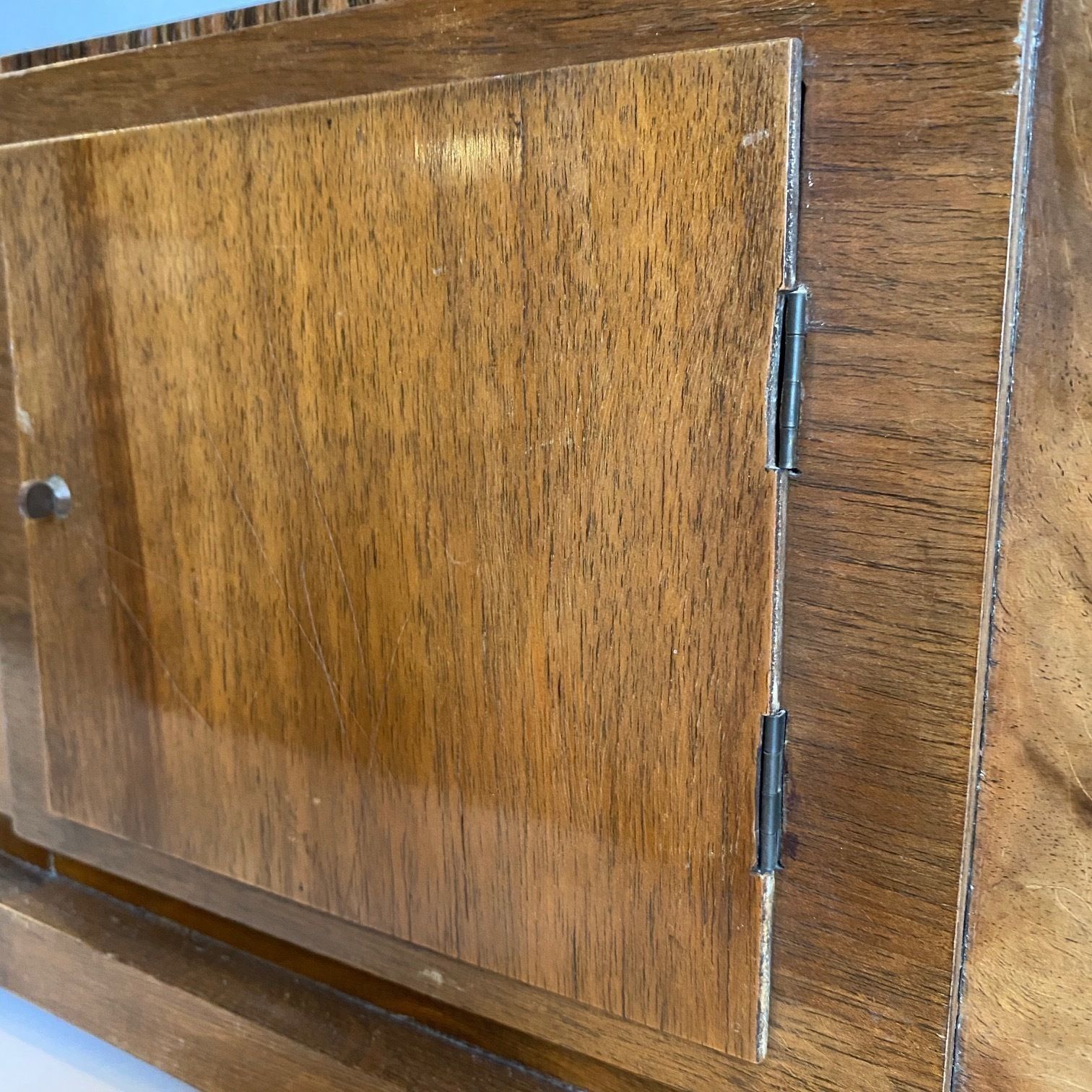 photo for sale 20th Century, Rosewood Art Deco Table Clock