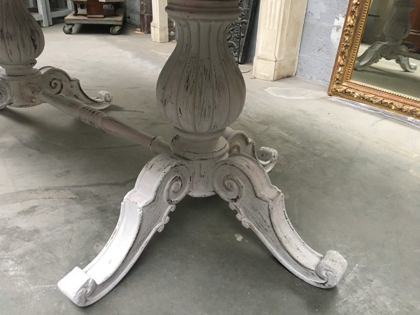 Large Middle Red Speckled Marble Top Table photo Furniture