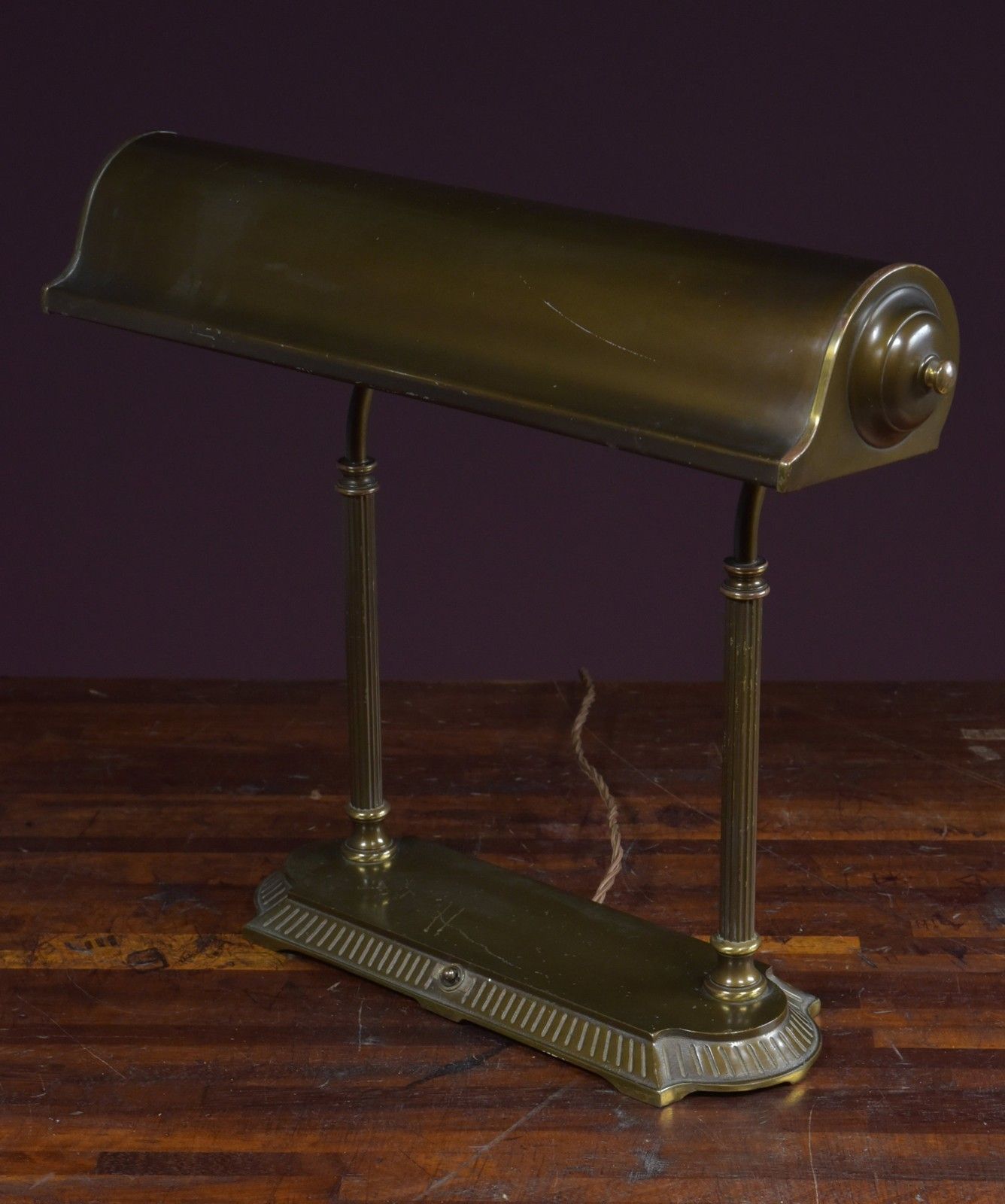 Ajusco Bronze Desk / Bankers Table Lamp photo vinterior