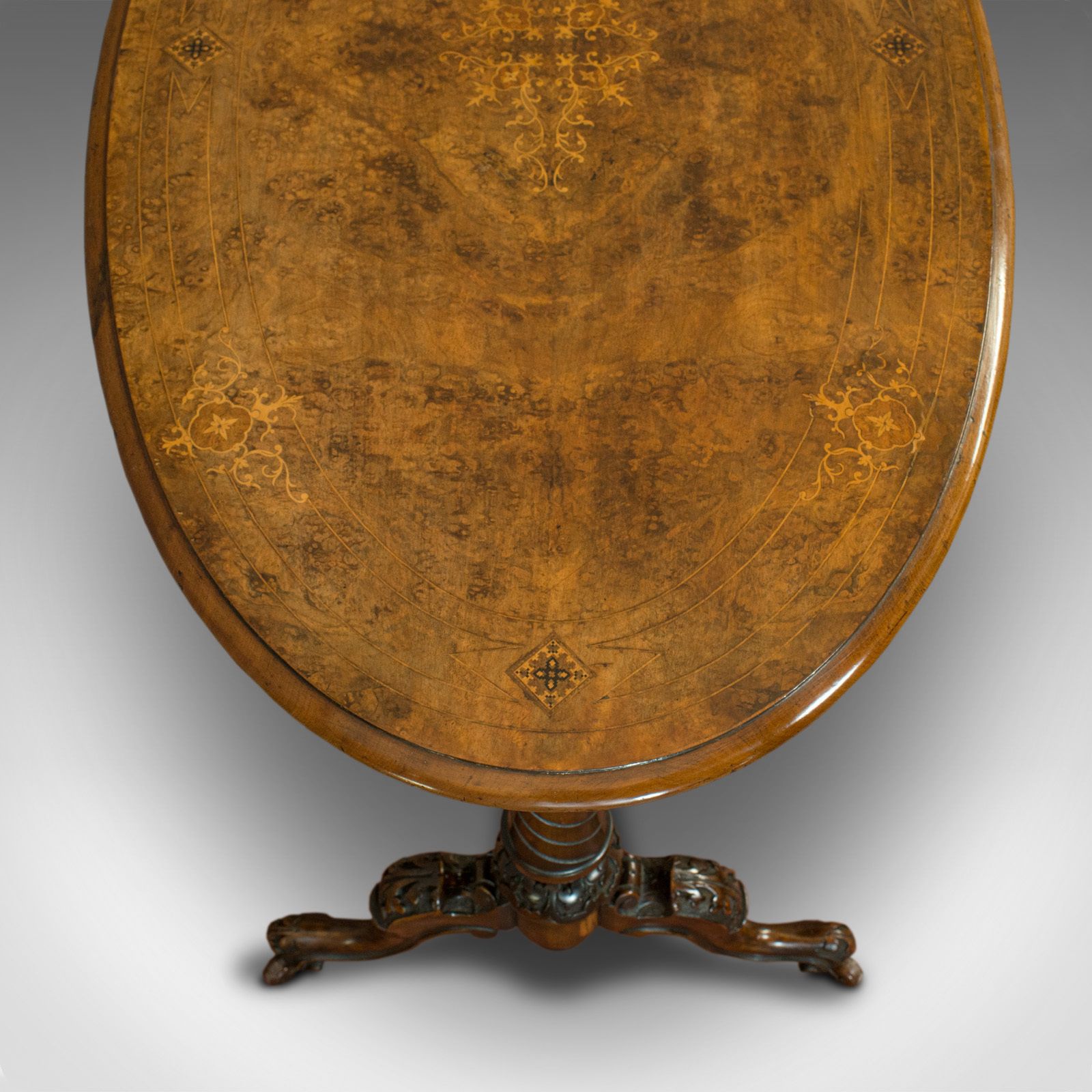 Antique Oval Table, English, Burr Walnut, Centre, Side, Victorian, Circa 1870 photo buy