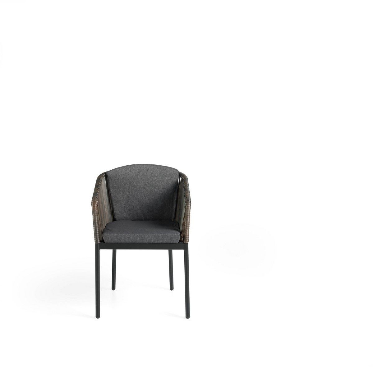 Rattan Armchair With Upholstered Seat photo furniture