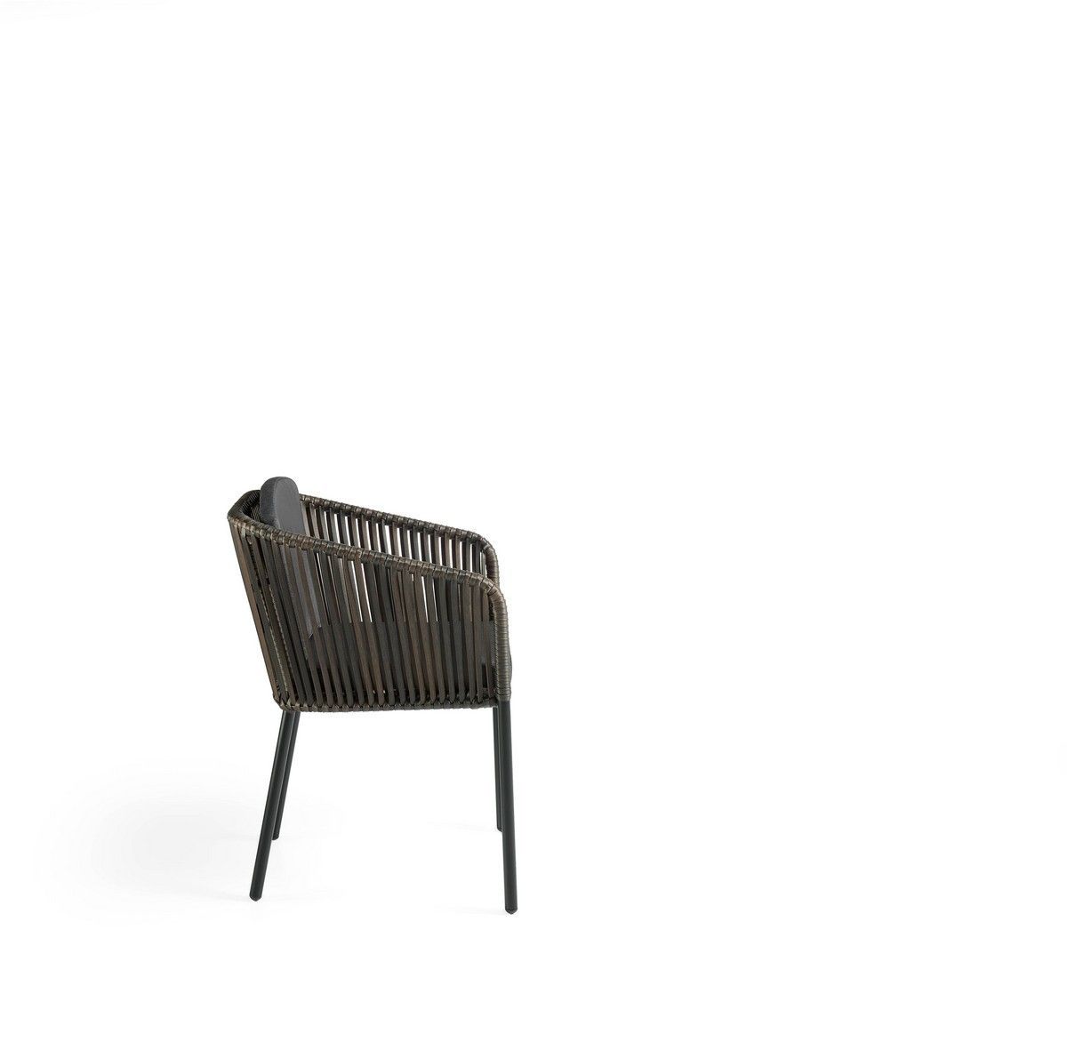 Rattan Armchair With Upholstered Seat photo for sale