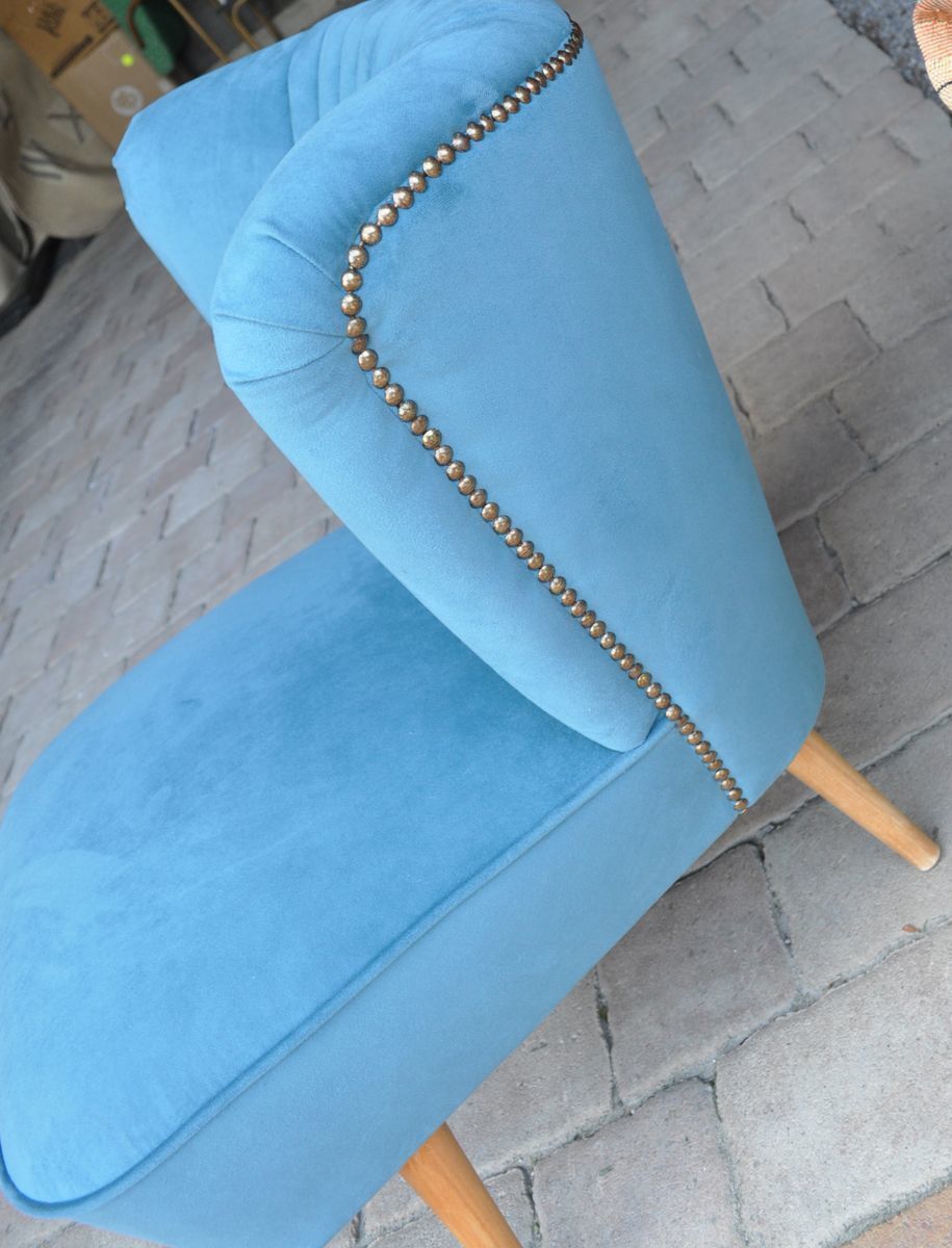 Blue Cocktail Chair, 1960s photo for sale