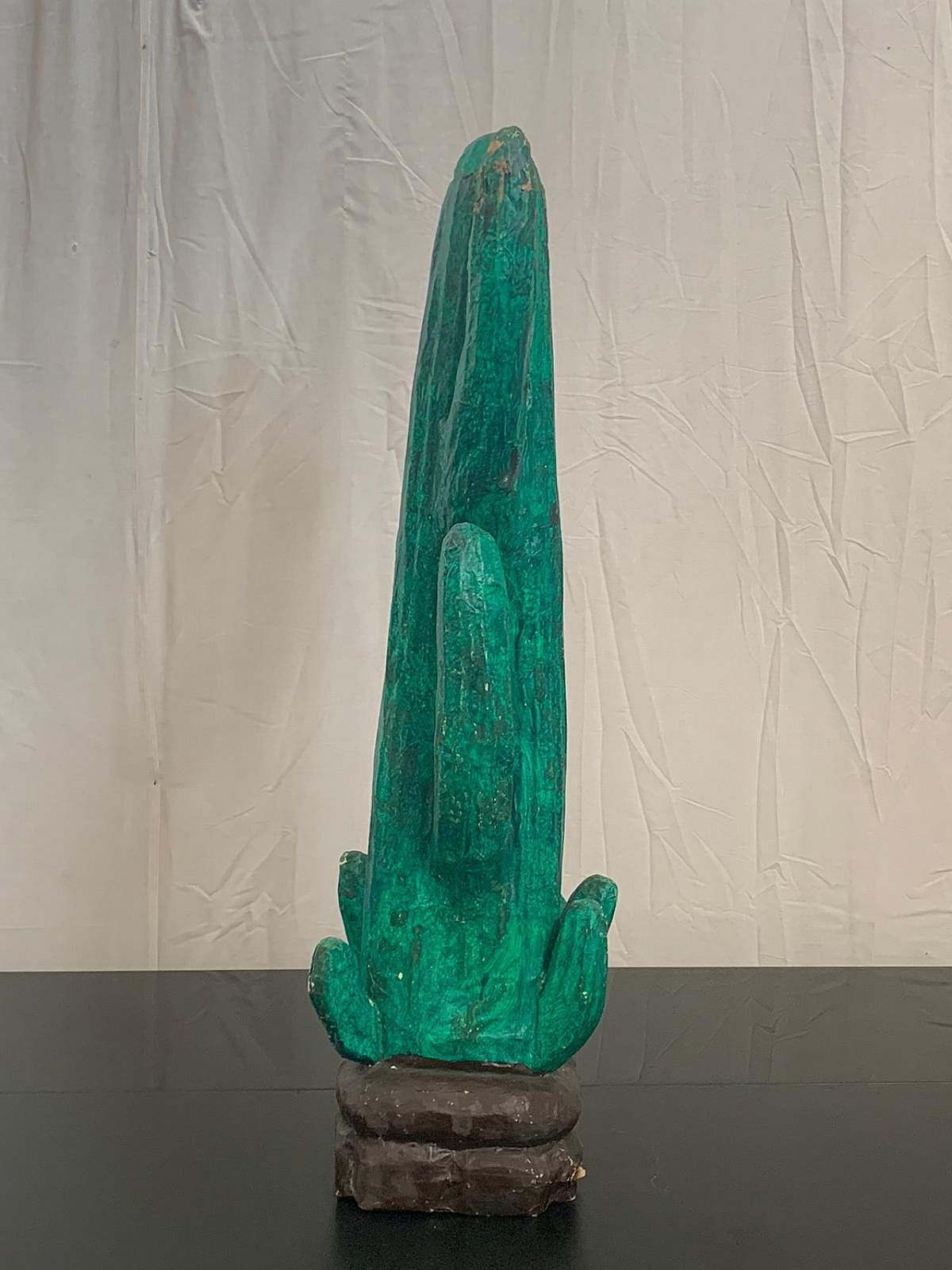 Papier Mâché Cactus Sculpture By Roy Roberts, 1970s photo for sale