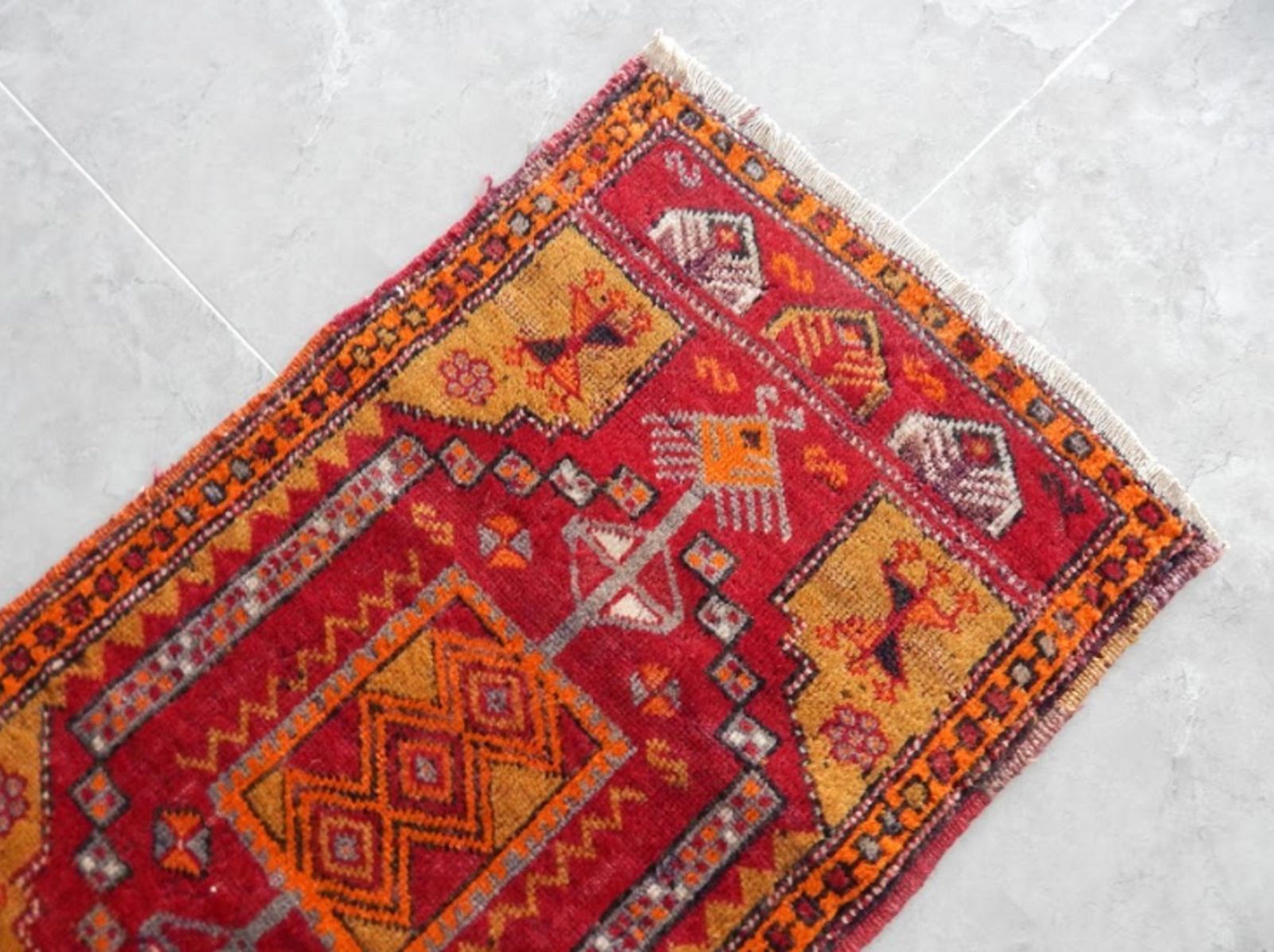 Vintage Distressed Oushak Runner Rug, 1970s photo 258.0