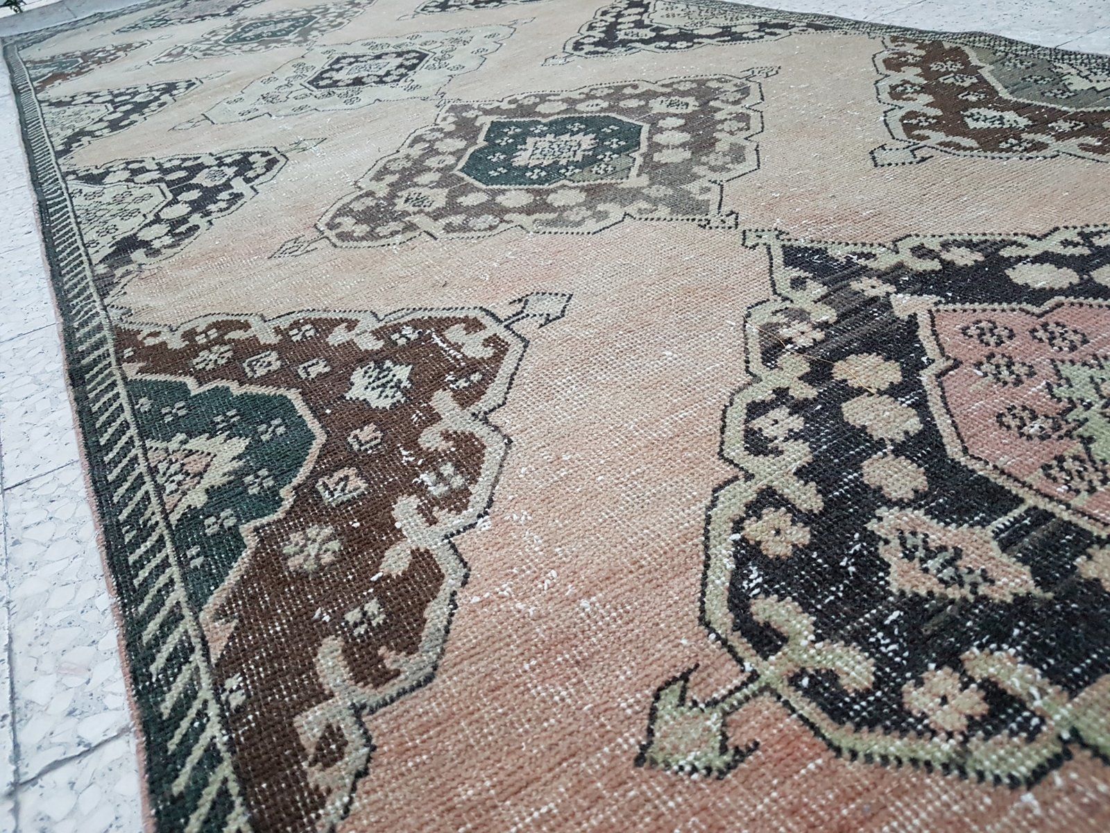 Vintage Turkish Oushak Runner Rug, 1970s photo vinterior