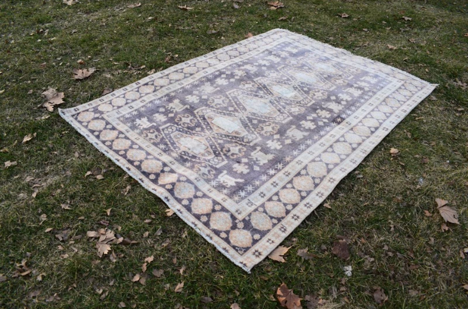 Turkish Oushak Area Rug 1970s photo buy