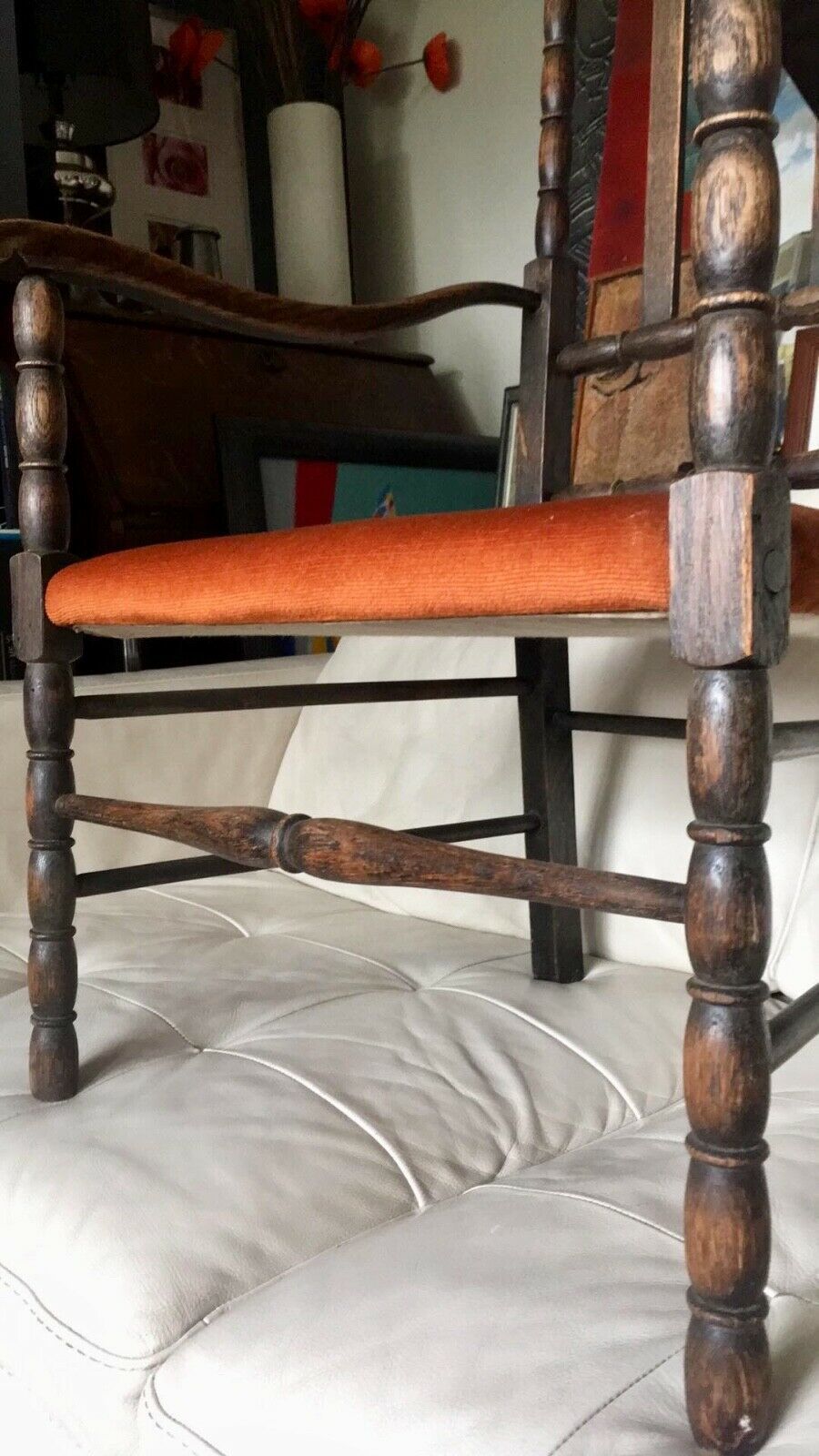 A Pair Of Arts Crafts Country House Armchairs Antique photo furniture