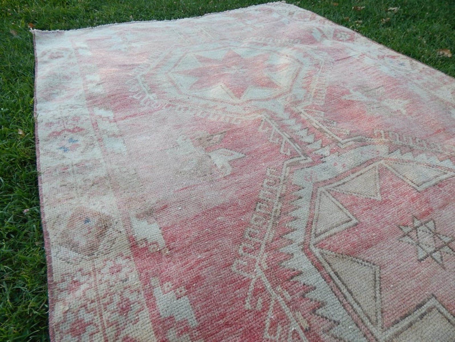 Oushak Runner Rug, 1970s photo Textiles