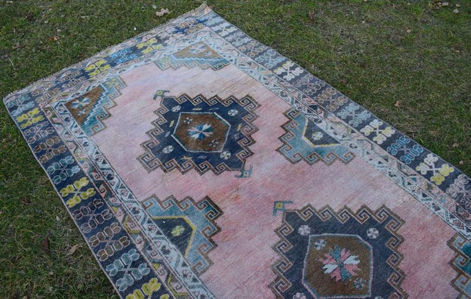 Vintage Oushak Runner Rug photo for sale