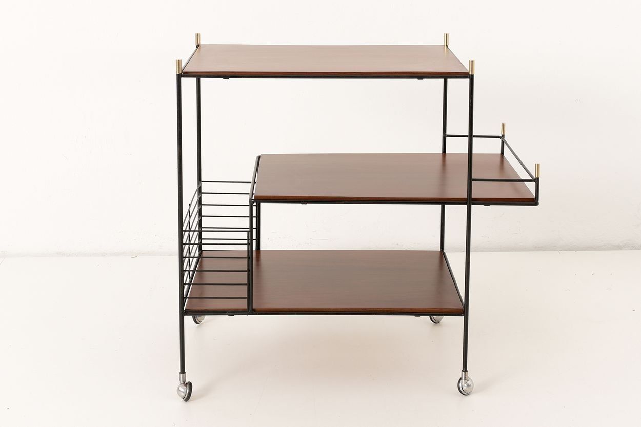 Italian Rosewood Bar Cart, 1960s photo buy