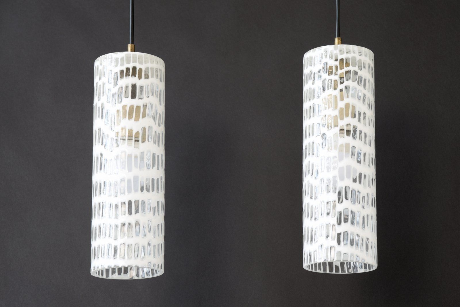 Italian Murano Glass Occhi Pendant Lamps By Tobia Scarpe For Venini, 1968, Set Of 2 photo furniture