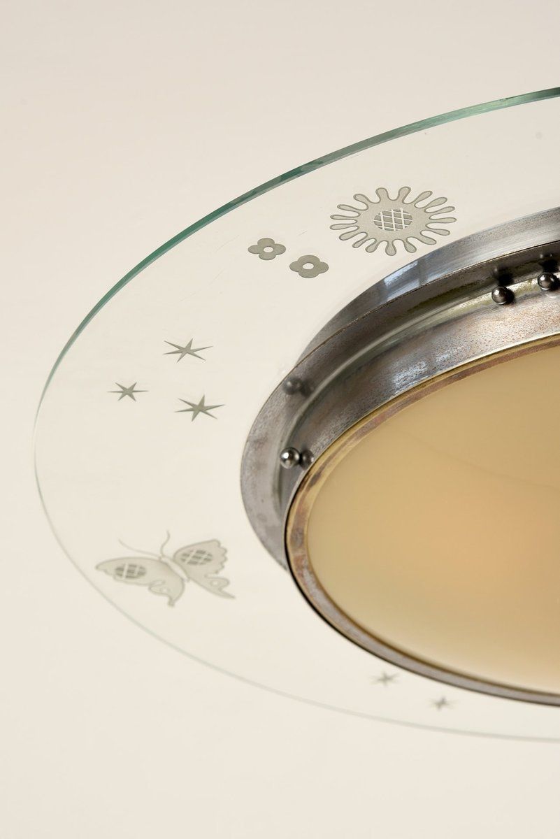 photo furniture Italian Pendant Light By Pietro Chiesa For Fontana Arte, 1940s