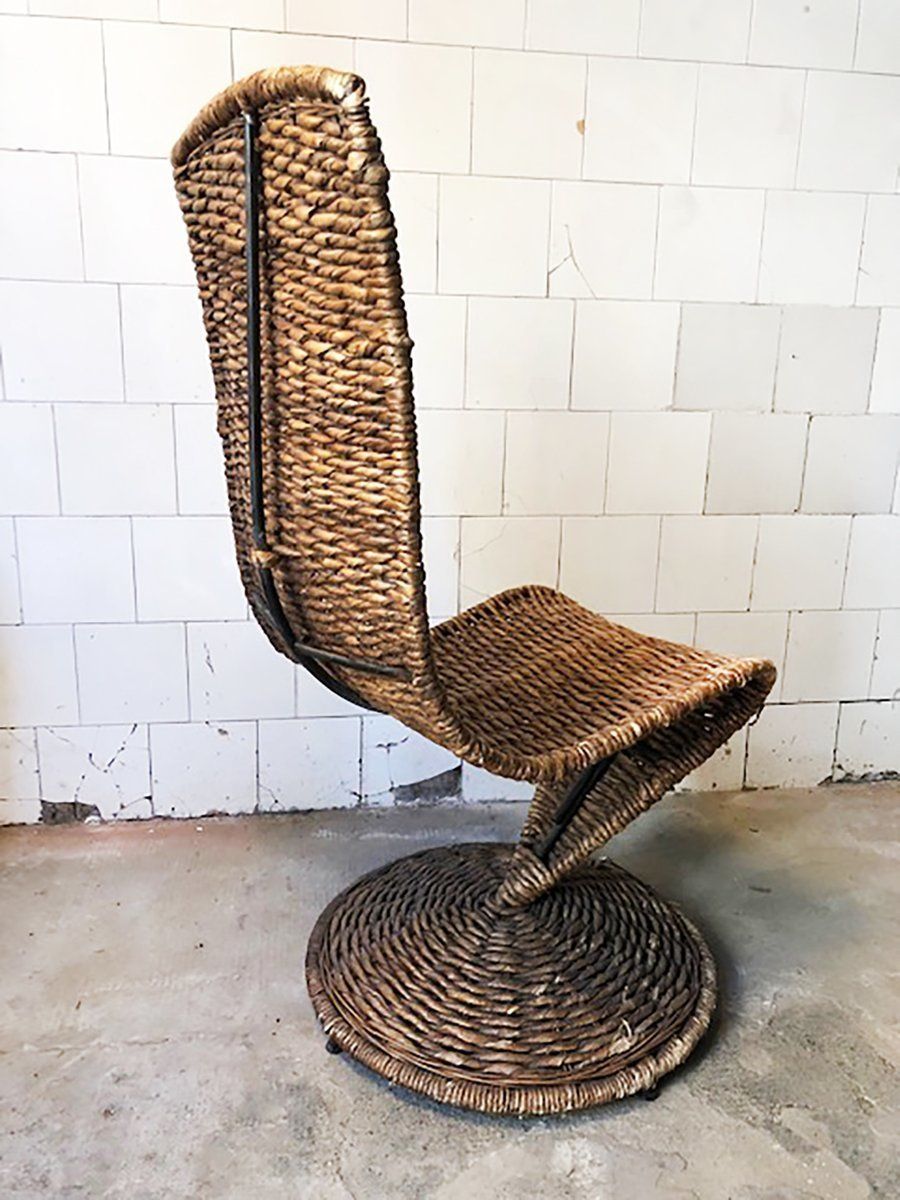 S Chair In Braided Rope By Marzio Cecchi, Italy, 1970s photo furniture