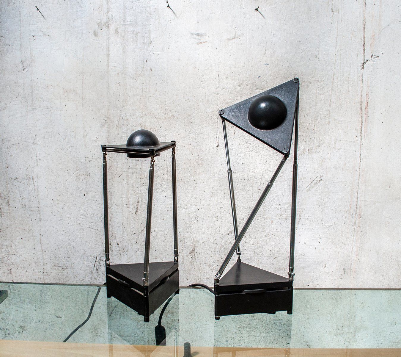 Model Kandido Table Lamps By Ferdinand Alexander Porsche For Luci Italia, 1980s, Set Of 2 photo furniture