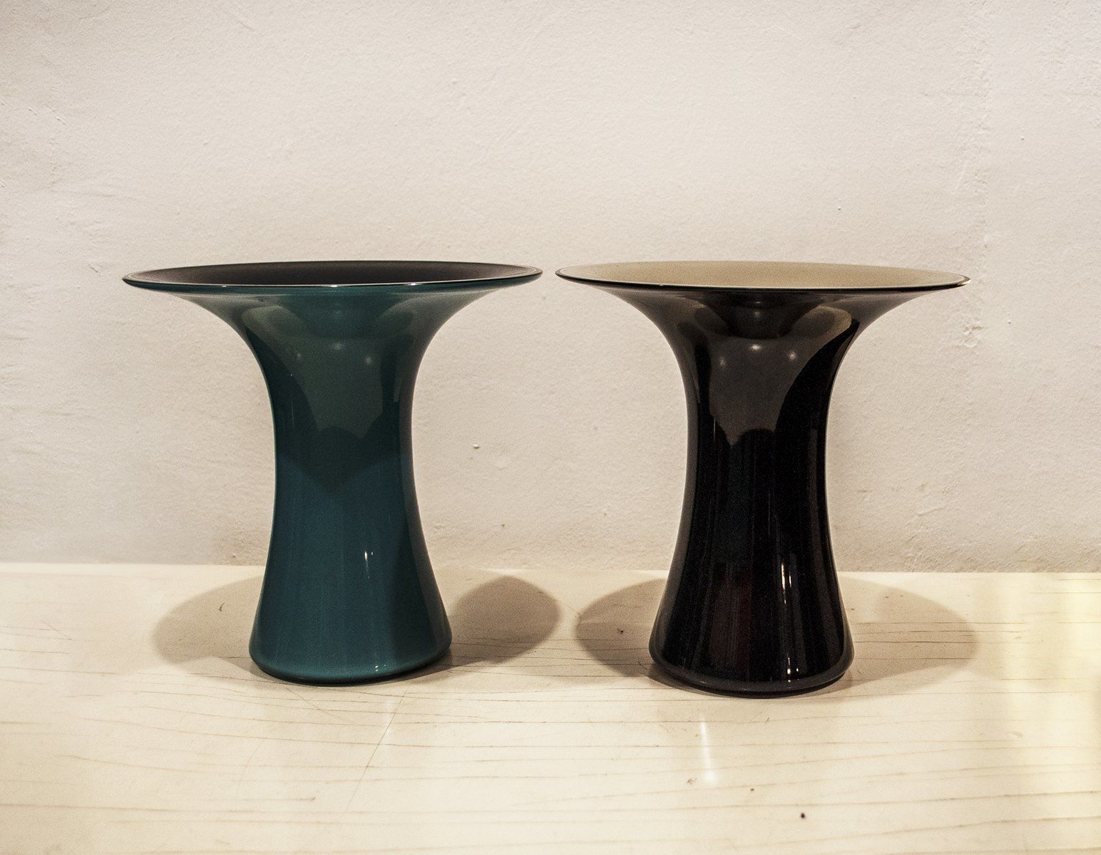 Murano Glass Vases From Vistosi, 1970s, Set Of 2