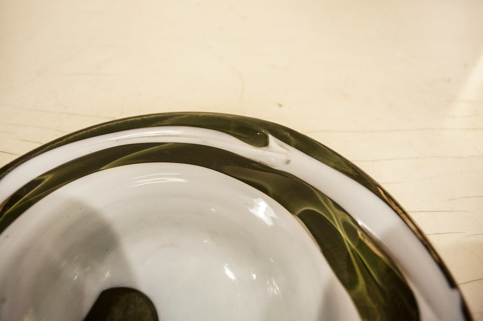 Murano Glass Ashtray From Venini, 1970s photo for sale