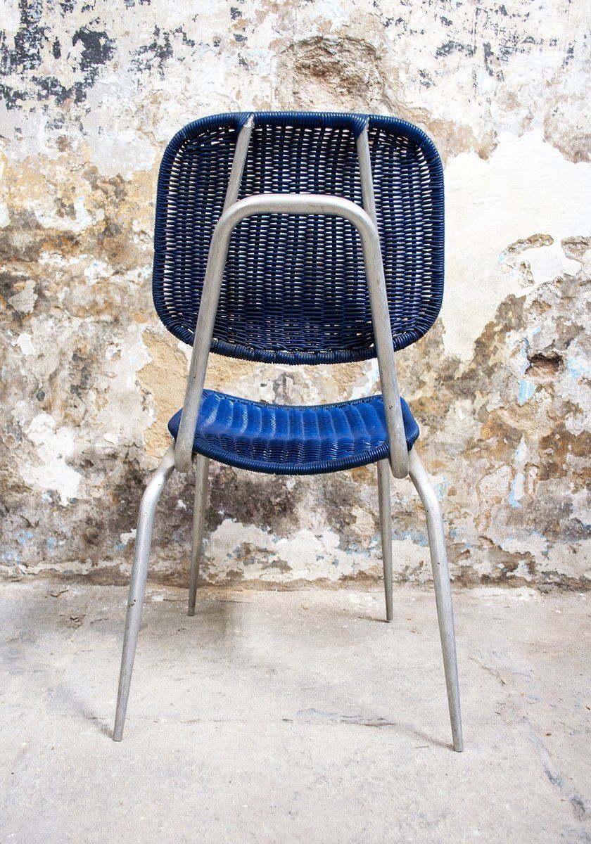 Aluminium En Kunststof Eetkamerstoelen, Ca. Jaren 1950, Set Van 4 photo 1053.52