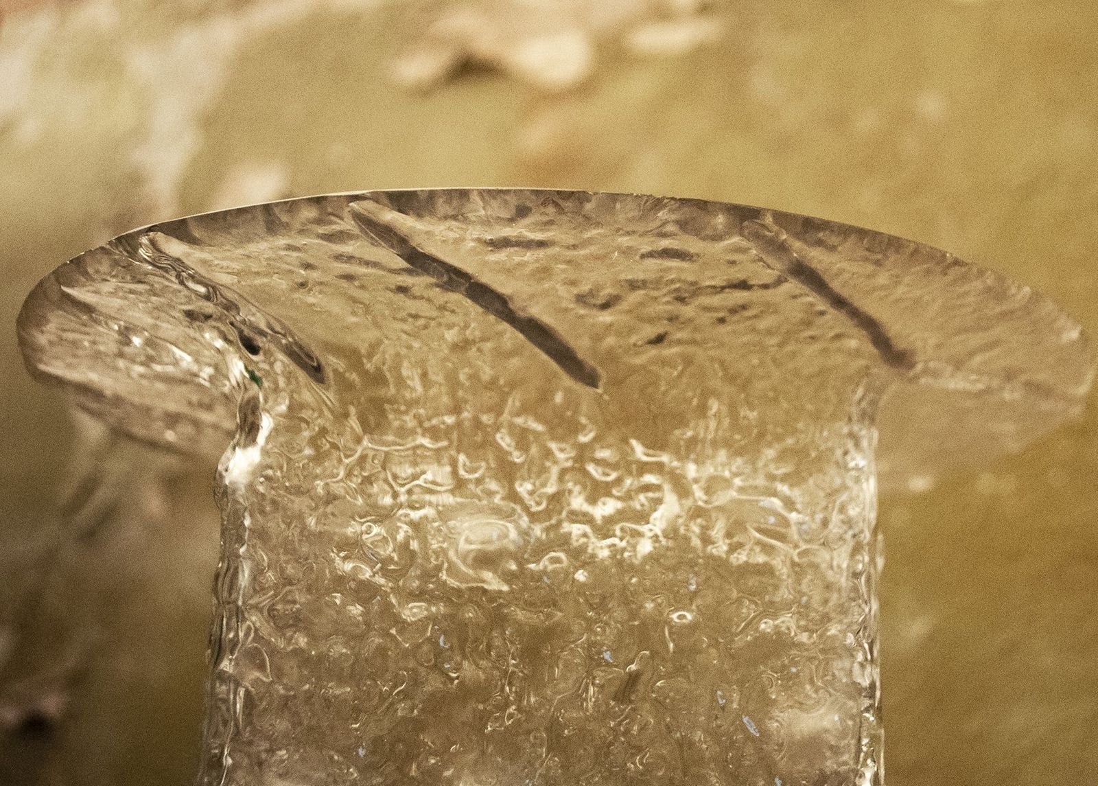 Vierkante Glazen Vaas Van Timo Sarpaneva Voor Iittala, Jaren 1980 photo Woonaccessoires