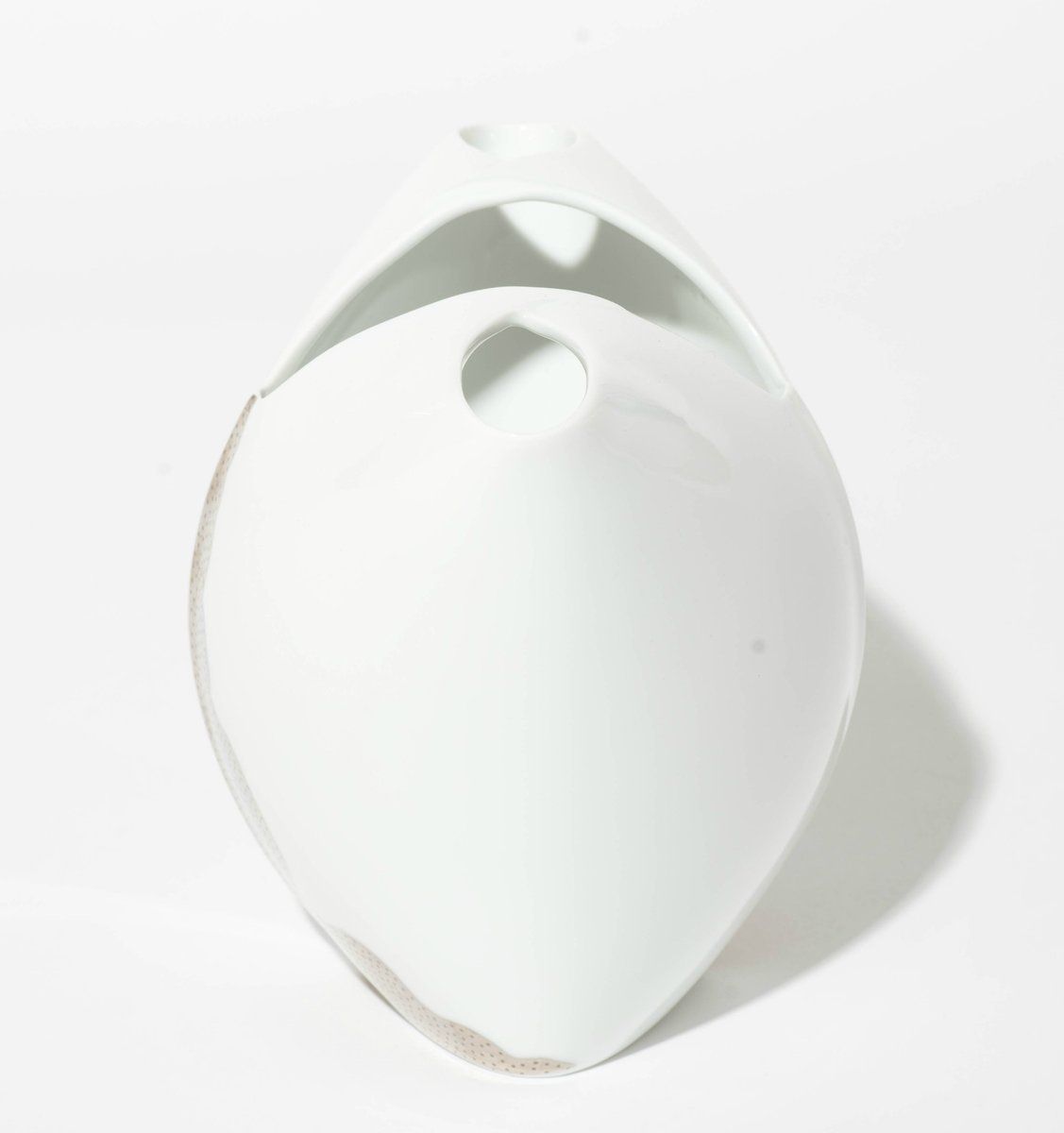 German White Porcelain Tusca Vase By Lino Sabattini For Rosenthal, 1980s photo furniture