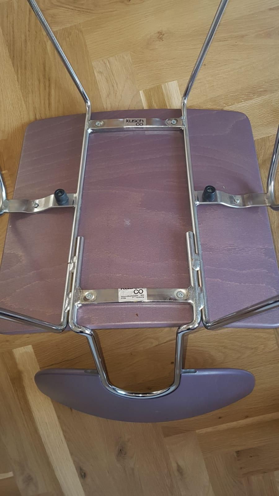 Set Of Seven Mikado 1800 Chairs Designed By Walter Leeman For Kusch+Co, 1970s. photo buy